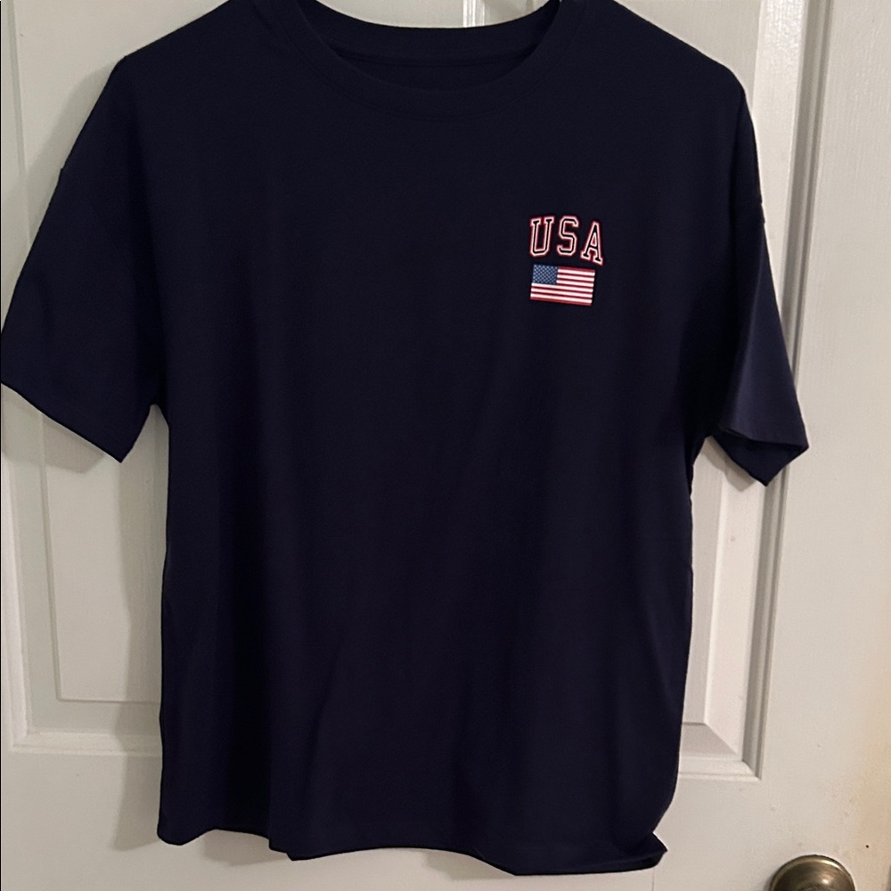 Cat & Jack Navy USA Flag Tee
